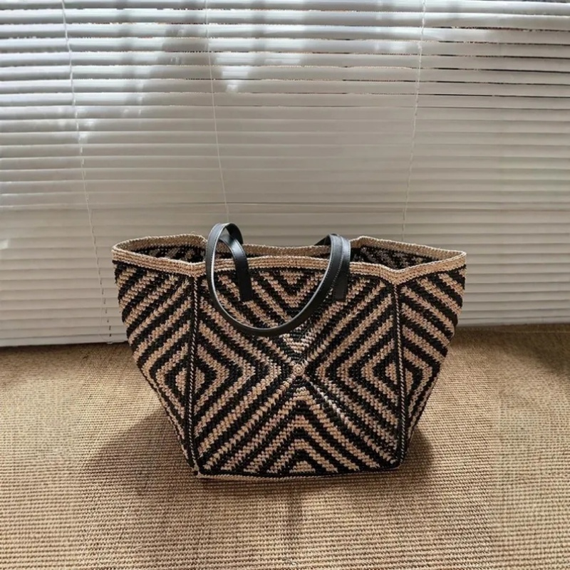 Women'S Raffia Bags - Oversized Large Raffia Straw Tote Bag