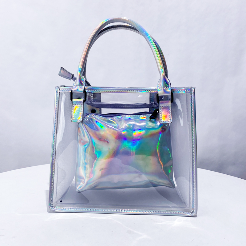 Transparent Jelly Composite Ba - Women Bags On Sale 评论和价格