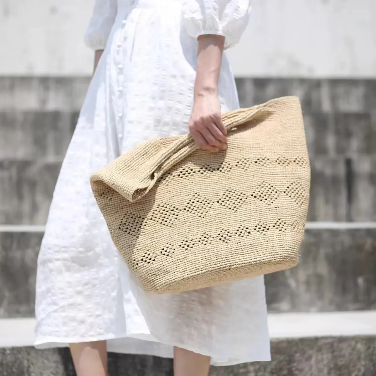 Fashion Casual Large Capacity  - Women'S Raffia Bags 评论和价格