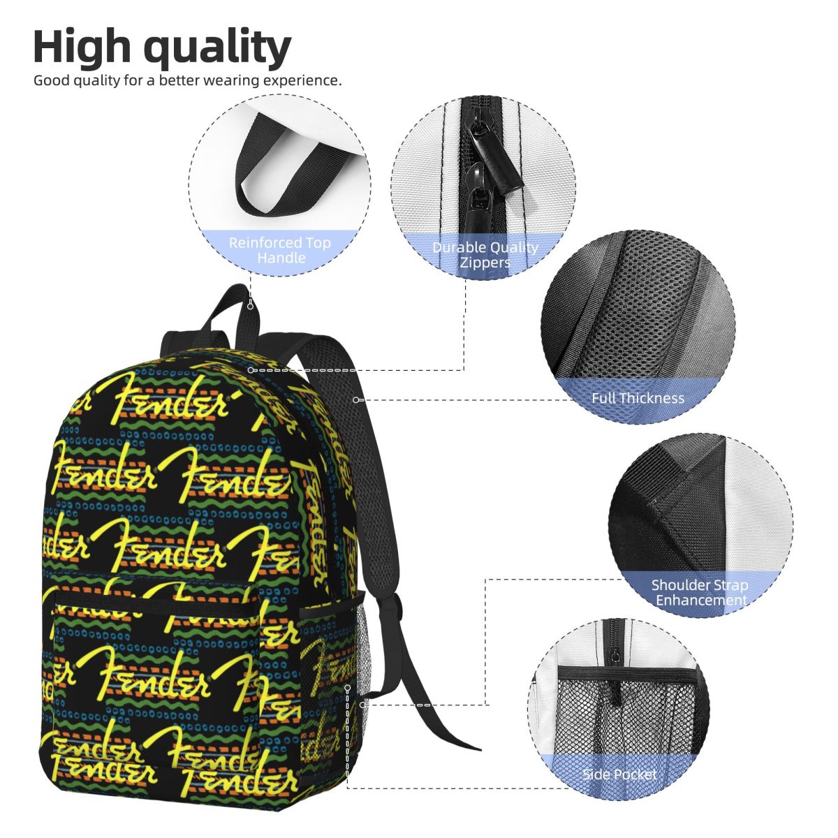 90s Music Company Fender Guita - Women Bags Company 评论和价格
