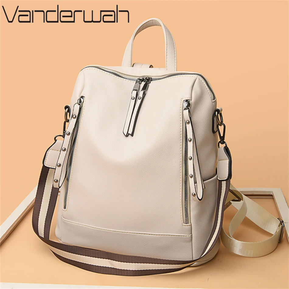 Brand Luxury Backpacks Soft Le - Women Bags Branded 评论和价格