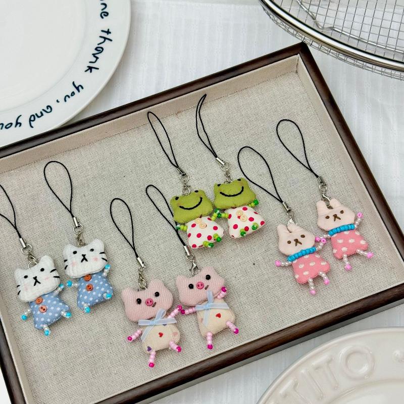 S Cute Frog Pig Cat Pendant Ke - Women'S Young Bags 评论和价格